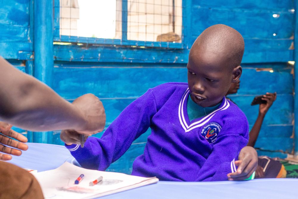 Educational support session at a SHACI center