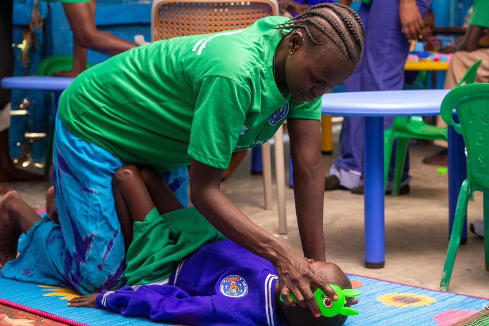 Therapeutic session with a child